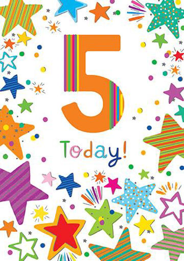 Picture of 5 TODAY BIRTHDAY CARD